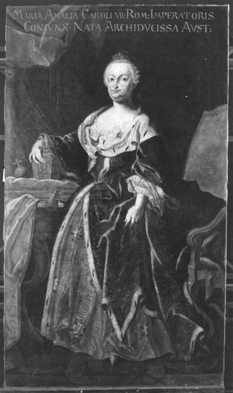 Bildnis der Maria Amalia, Tochter Kaisers Joseph I., Gemahlin Kaiser Karls VII., , Michael Hartwagner