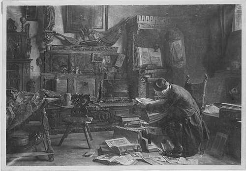 Der Büchermarder, 1900, Heinrich Stelzner