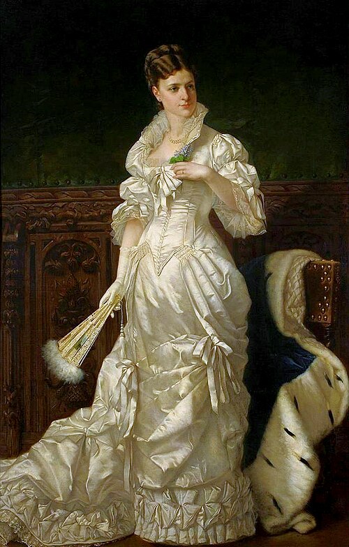 Portrait of Józefina Amszyńska née Guzowska., 1882, Władysław Bakałowicz