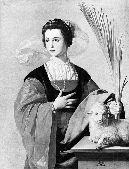 Saint Agnes, 1636, Alonso Cano