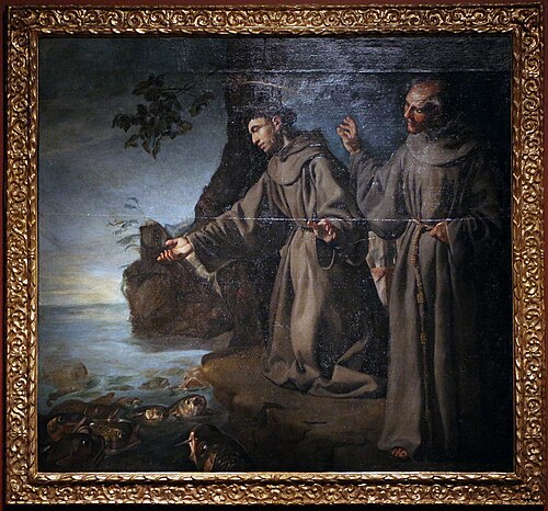 Saint Anthony preaches to the Fish, 1630, Alonso Cano