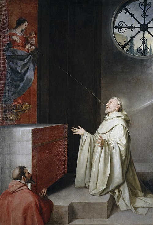 Saint Bernard and the Virgin, 1645, Alonso Cano