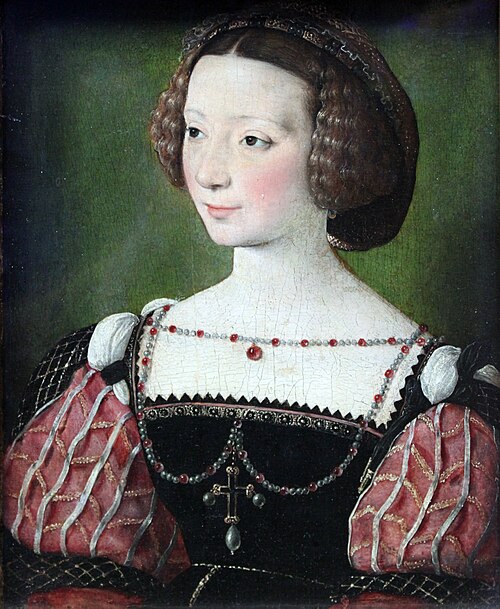 Portrait de Beatrix Pacheco, comtesse de Montbel et Entremonts, 1550, Jean Clouet