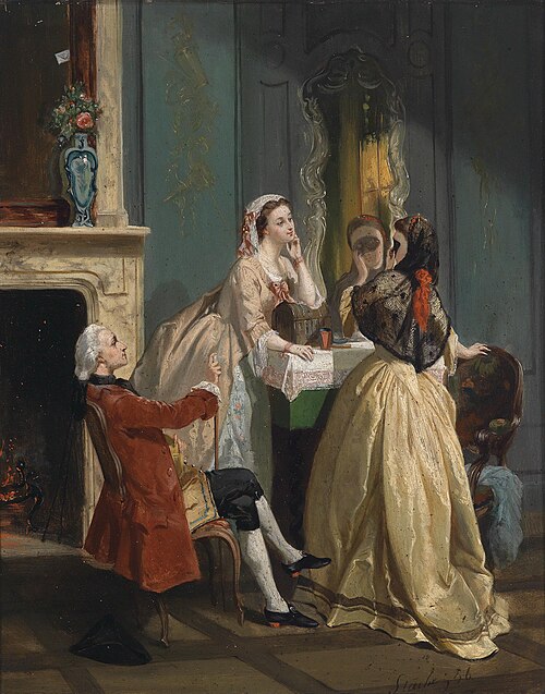 Elegante Gesellschaft, 1856, Adolphe Stache