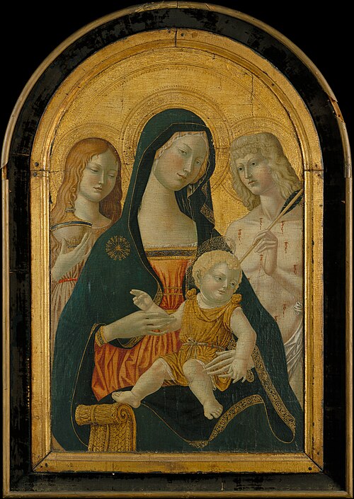 Madonna and Child with Saints Mary Magdalen and Sebastian, 1900, Icilio Federico Ioni