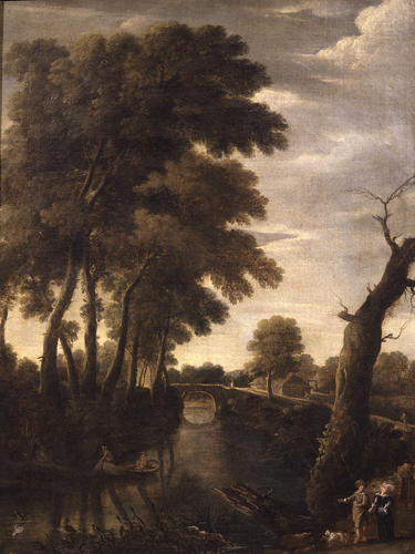 Landscape with a river, 1670, Ignatius van der Stock