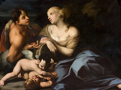 Baccante, satiro e amorini che lottano, 1707, Ignaz Stern