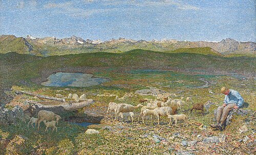 Pascoli alpini, 1893, Giovanni Segantini