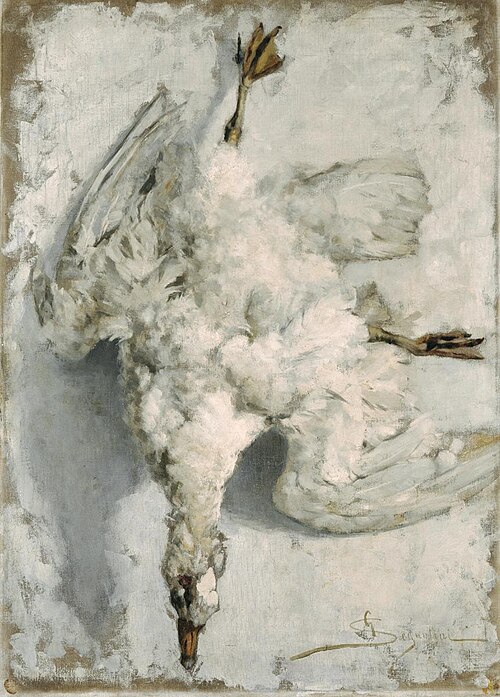 Oca appesa, 1886, Giovanni Segantini