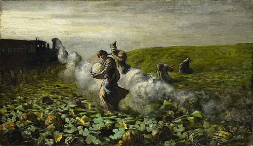 The Pumpkin Harvest, 1897, Giovanni Segantini