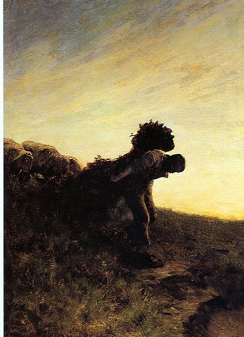 The Last Effort of the Day, 1884, Giovanni Segantini