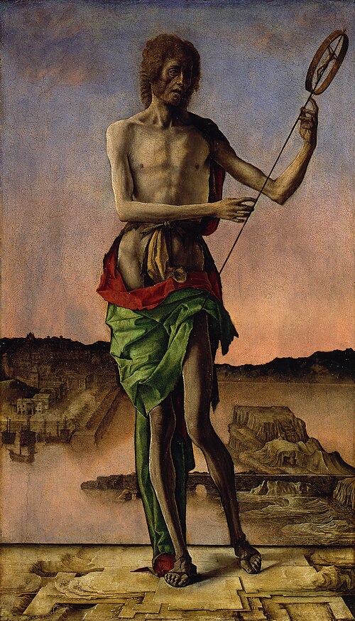 Saint John the Baptist, 1482, Ercole de' Roberti