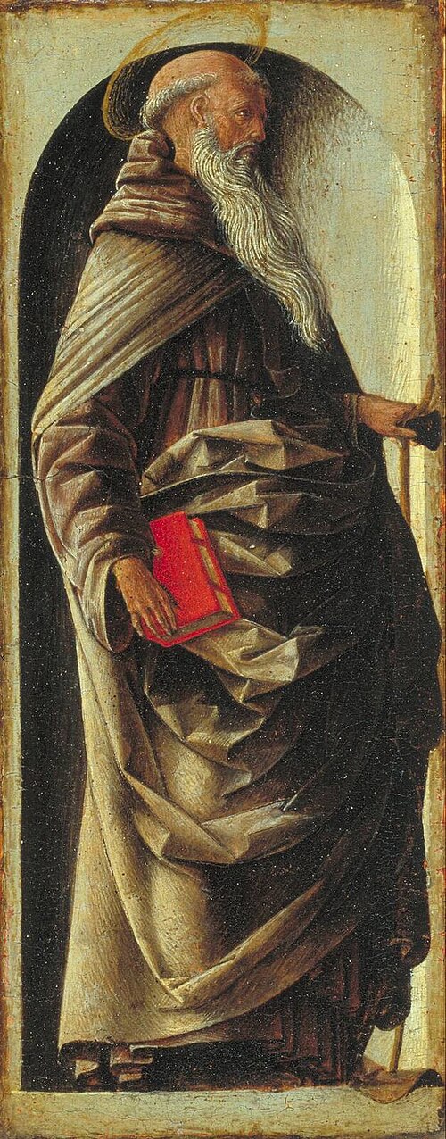Saint Anthony Abbot, 1472, Ercole de' Roberti