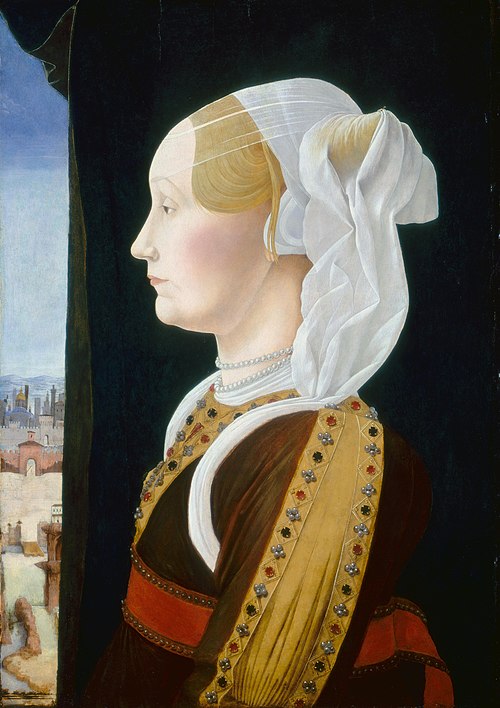Ginevra Bentivoglio, 1475, Ercole de' Roberti
