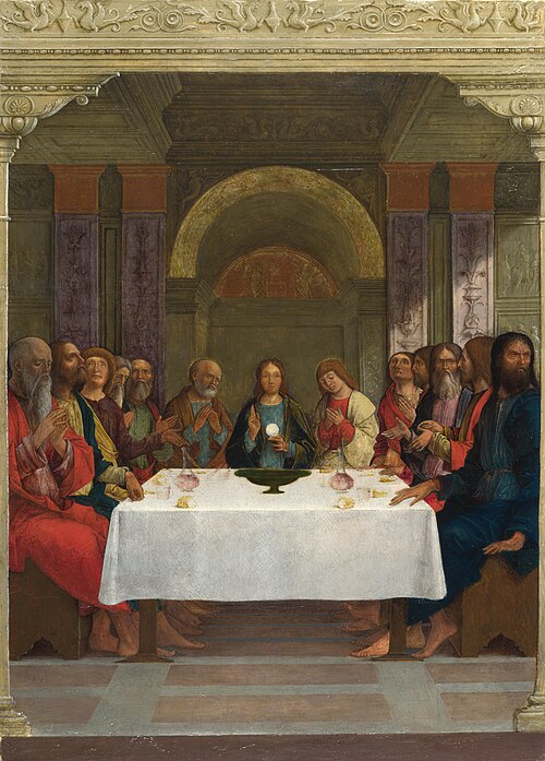 The Institution of the Eucharist, 1490, Ercole de' Roberti