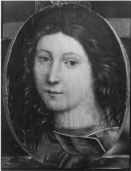 Kopf des Erzengels Michael, 1494, Ercole de' Roberti