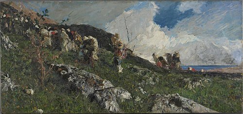 Arabs Ascending a Hill, 1862, Mariano Fortuny Marsal