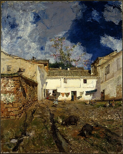 A Patio in Granada, 1873, Mariano Fortuny Marsal