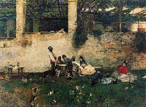 Almuerzo en la Alhambra, 1872, Mariano Fortuny Marsal