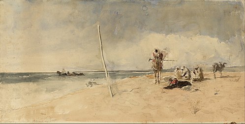 African Beach, 1867, Mariano Fortuny Marsal