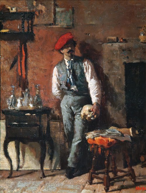 Portrait du sculpteur Jeroni Suñol, 1864, Mariano Fortuny Marsal