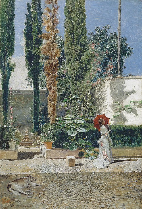 The Garden of the Fortuny Residence, 1872, Mariano Fortuny Marsal