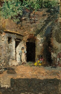 Gypsy Caves, Granada, 1871, Mariano Fortuny Marsal