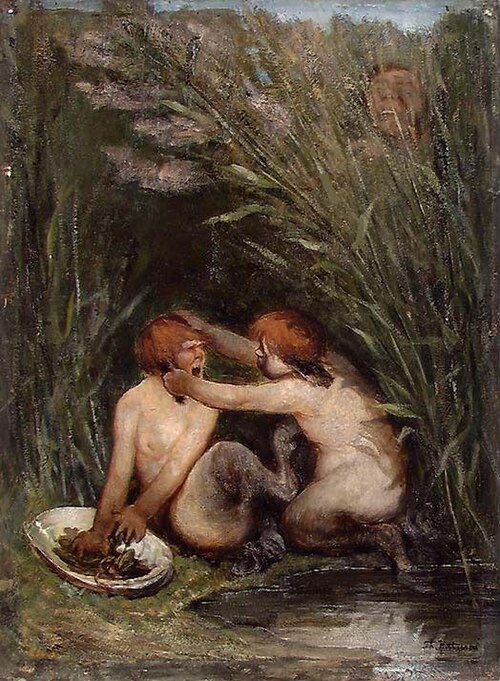 The Pleasure of having Children, 1878, Theodor Kittelsen