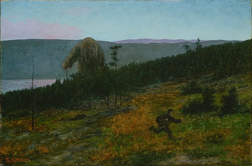The Ash Lad and the Troll, 1900, Theodor Kittelsen