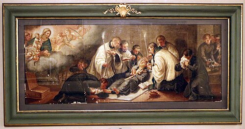 bozzetti a tempera per le storie di san stanislao kostka 09 morte di san stanislao, , Andrea Pozzo