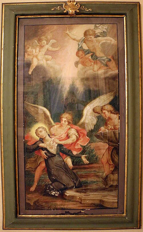 bozzetti a tempera per le storie di san stanislao kostka 08 ardore mistico e fontana, , Andrea Pozzo