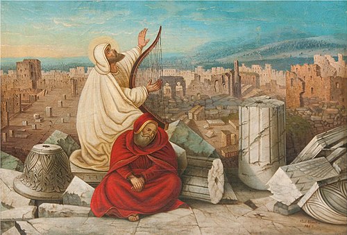 Das zerstörte Jerusalem, 1869, Carl Ebert