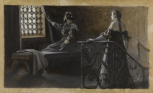 Ethel et la femme voilée, 1889, Guillaume Albert Demarest