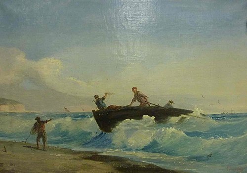 Retour de pêche, 1900, Dominique Trachel
