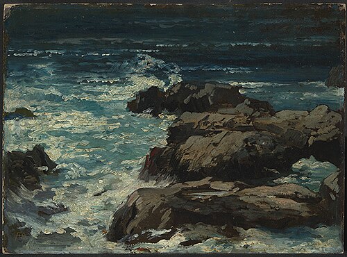 Brandung auf Capri, 1876, August Hoerter