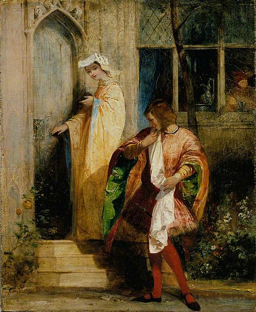 Anne Page and Slender, 1825, Richard Parkes Bonington