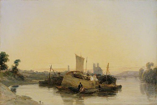 On the Seine near Mantes, 1825, Richard Parkes Bonington
