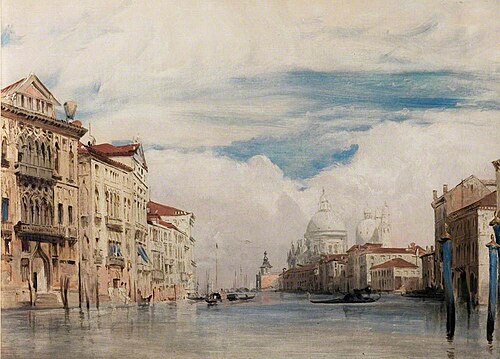 The Grand Canal, Venice, 1826, Richard Parkes Bonington