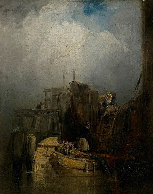 The Old Jetty, Boulogne, France, , Richard Parkes Bonington