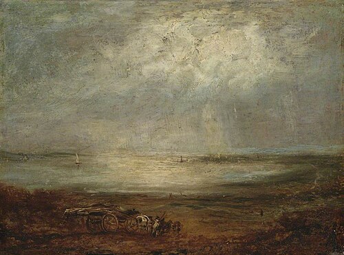 Beach Scene with Cart and Horse, 1825, Richard Parkes Bonington