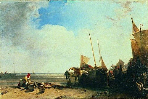 Coast Scene in Picardy, France, 1826, Richard Parkes Bonington