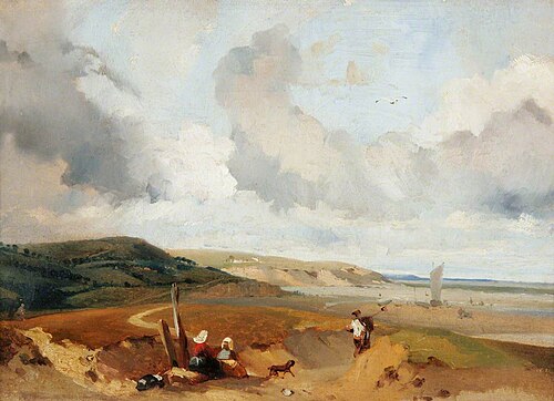 Sea Coast, the Dunes, , Richard Parkes Bonington