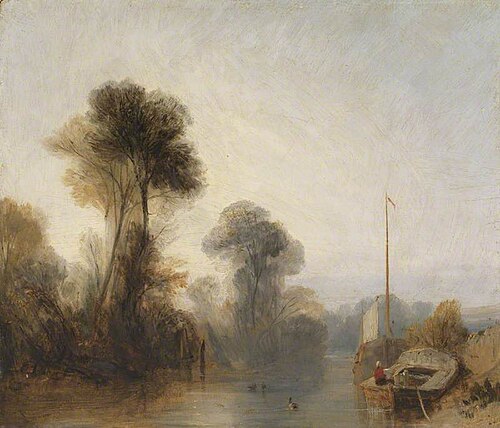 On the Seine – Morning, 1825, Richard Parkes Bonington