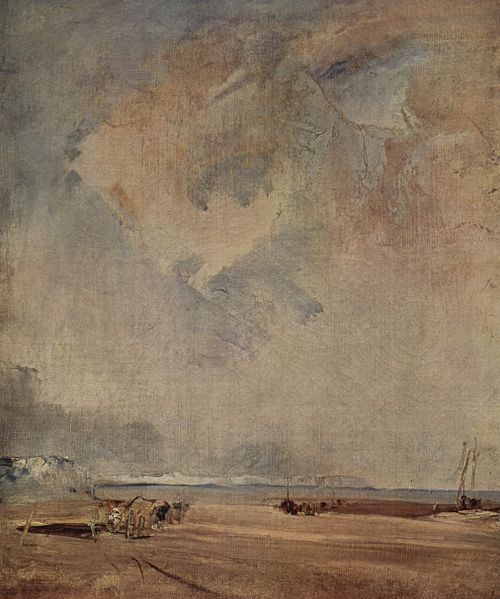 Vue des côtes normandes, 1823, Richard Parkes Bonington