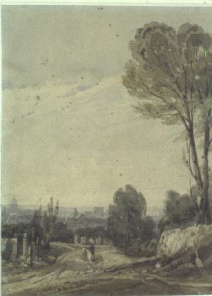 Paris vu du Père Lachaise, , Richard Parkes Bonington
