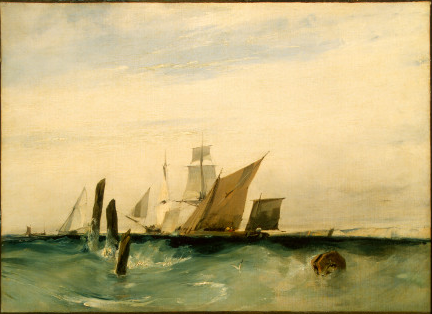 Seapiece: Off the French Coast, 1823, Richard Parkes Bonington