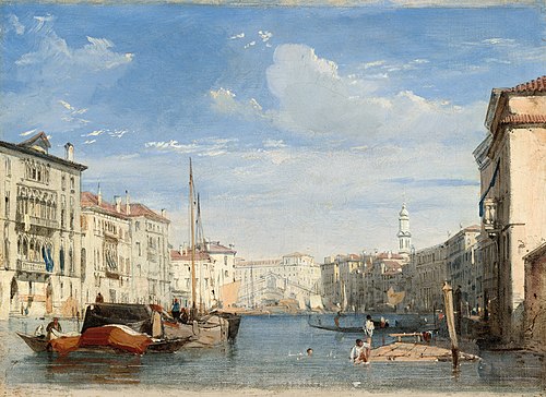 The Grand Canal, 1826, Richard Parkes Bonington