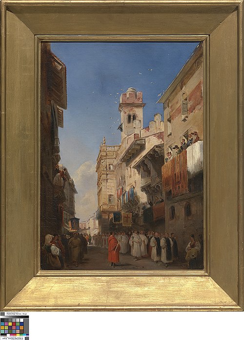 Processie in Verona, 1801, Richard Parkes Bonington