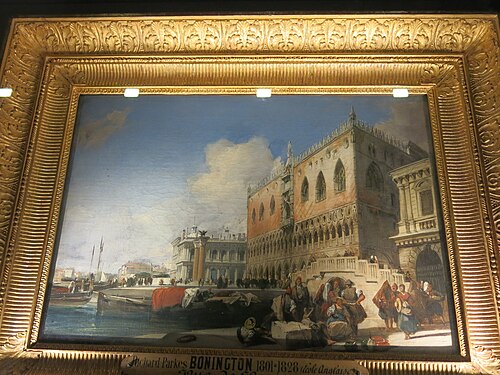Vue de Venise. Le quai des Esclavons et le palais des Doges, 1827, Richard Parkes Bonington
