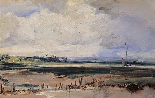Les Salinieres near Trouville, 1827, Richard Parkes Bonington